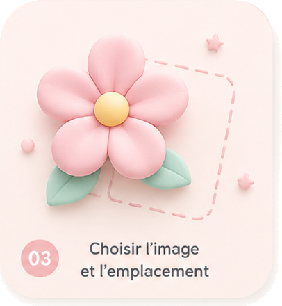 Étape 3 : l'image et l'emplacement